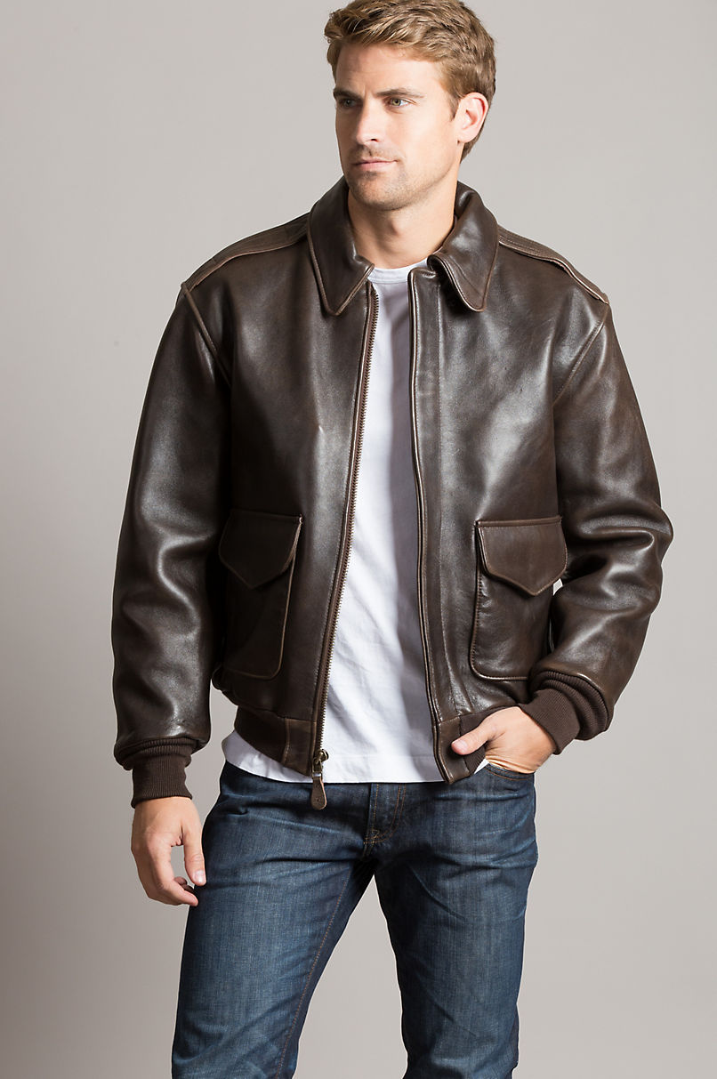 A2 Bomber Jacket Leather | Varsity Apparel Jackets