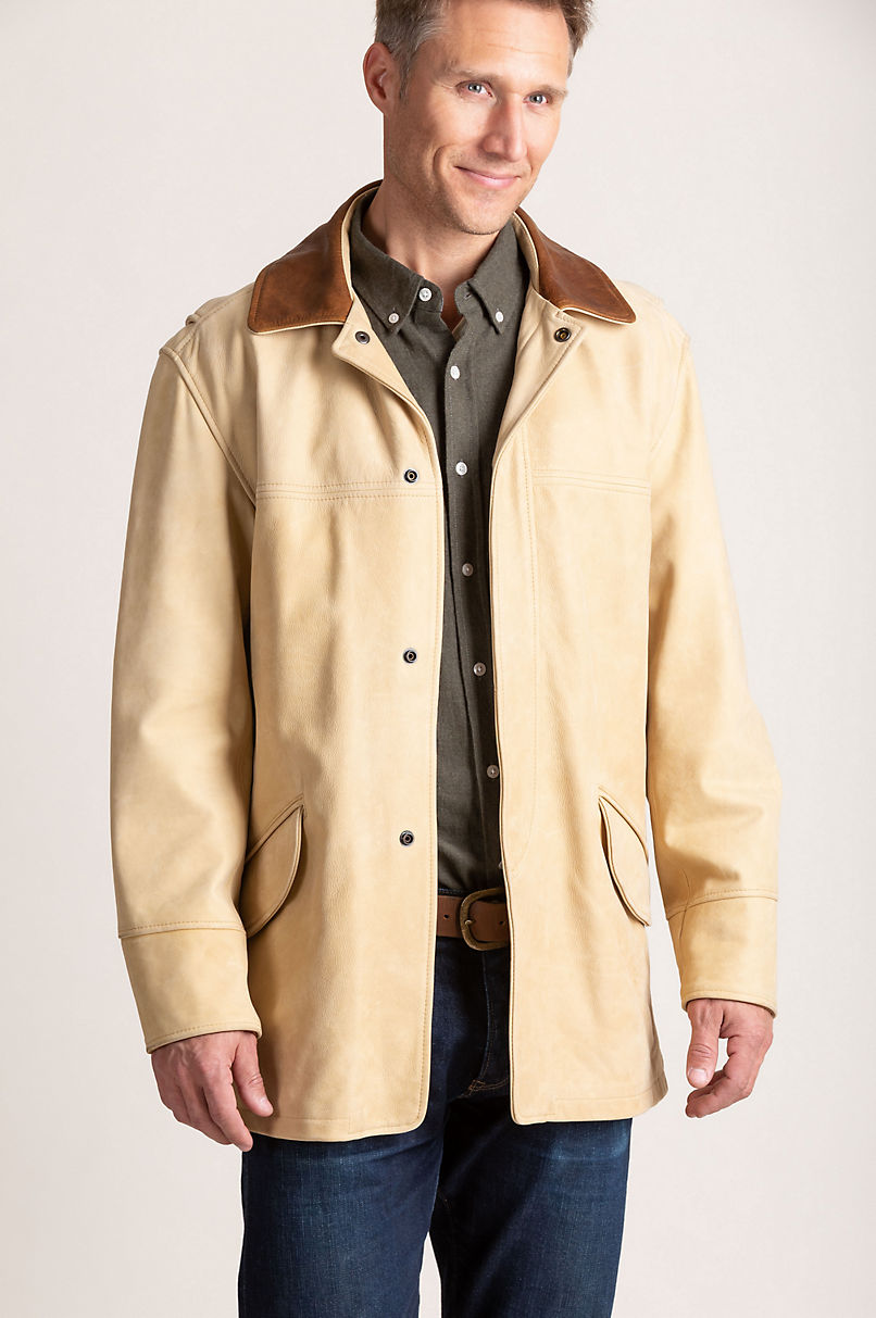 Country Gentleman Calfskin Leather Coat | Overland