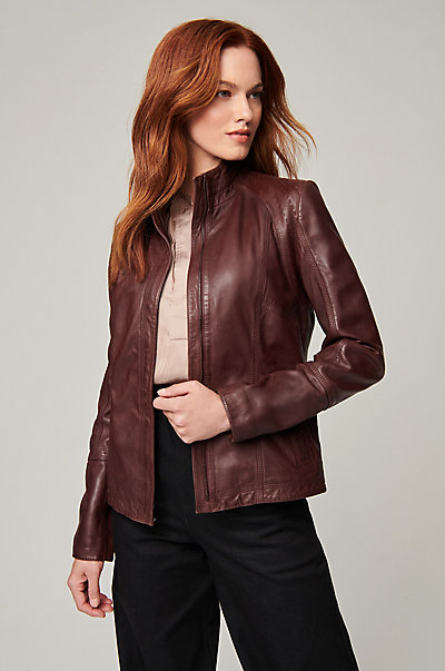 Azura Classic Leather Jacket