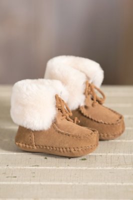 childrens sheepskin slipper boots