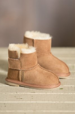 childrens sheepskin slipper boots
