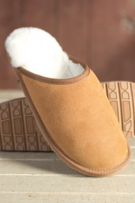 overland sheepskin mens slippers