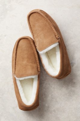 overland sheepskin mens slippers