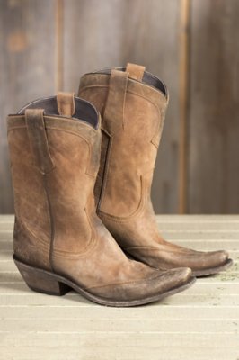 black distressed mens boots