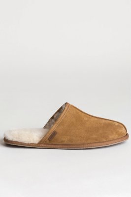Men’s Classic Shearling-Lined Scuff Slippers | Overland