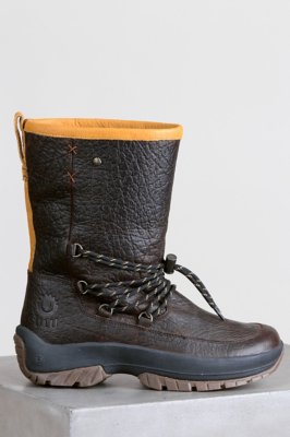 men's wool lined leather boots