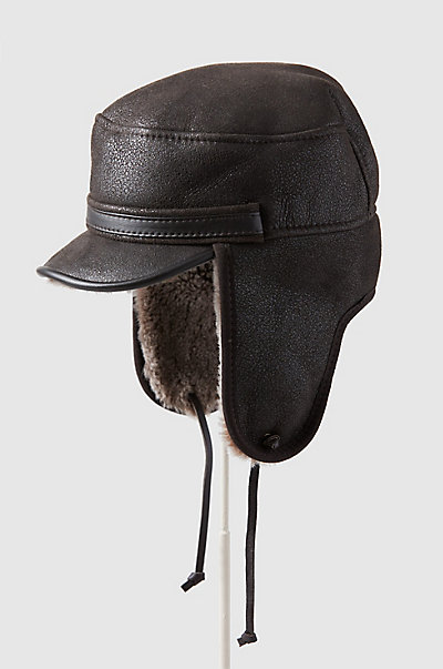 Sheepskin Convertible Trapper Hat