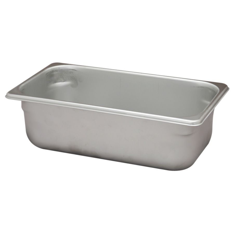 Polar Ware S12064 S/S 1/3 Size x 4" Deep Steam Table Pan Wasserstrom