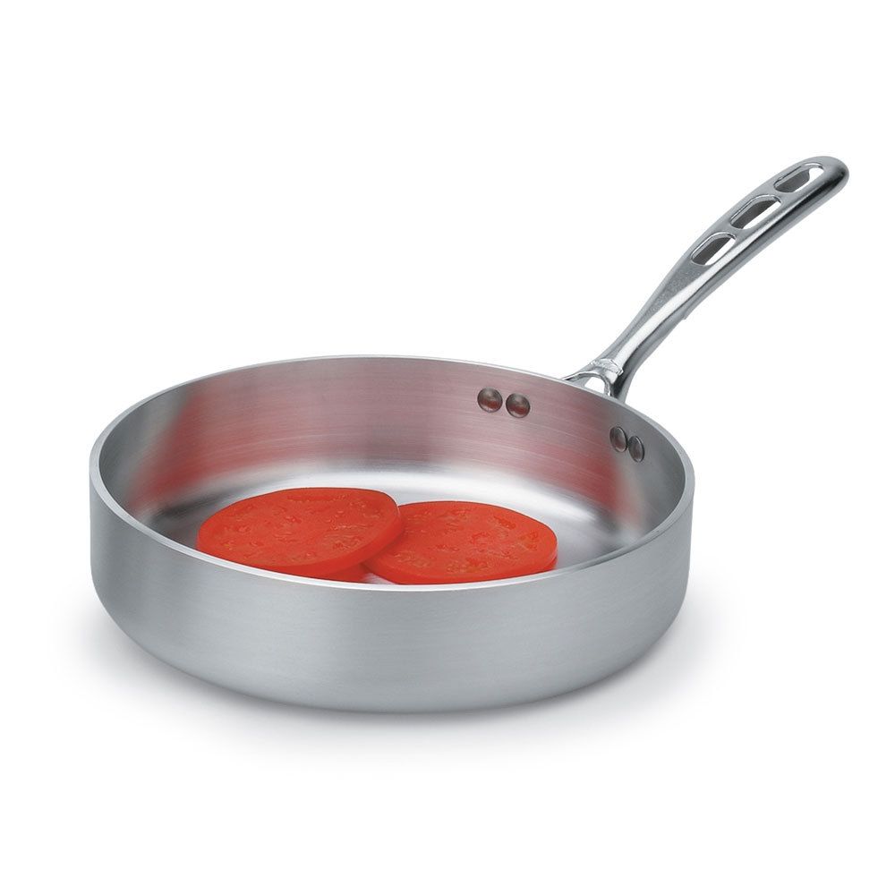 Vollrath 68743 Wear-Ever 3 Quart Aluminum Saute Pan with Plated Handle