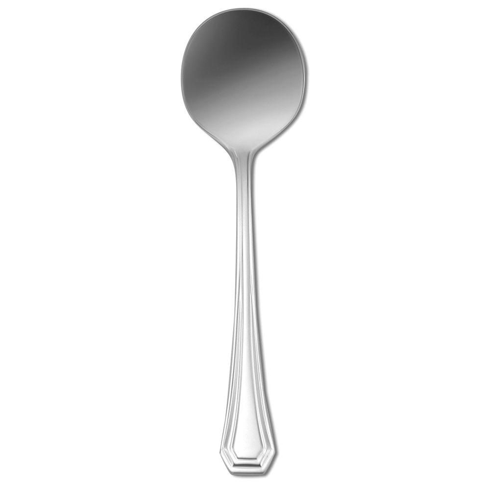 Oneida T246SBLF Lido! S/S 6-1/4" Bouillon Spoon - Dozen":