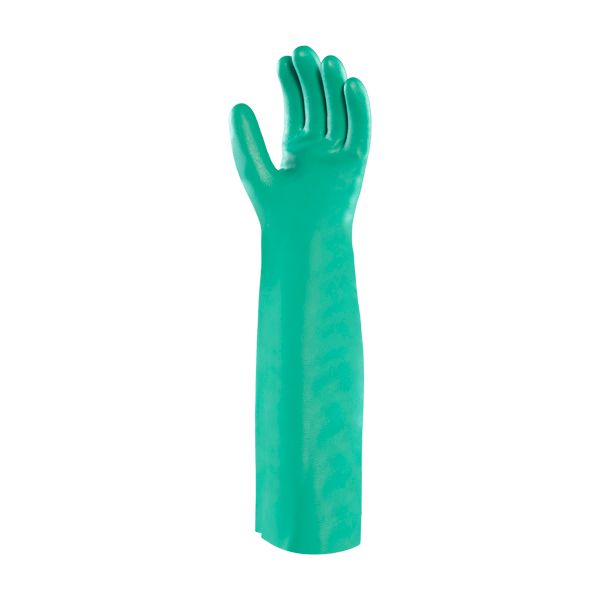 Ansell 37-185/9 Sol-Vex Nitrile Green Large Gloves - Pair