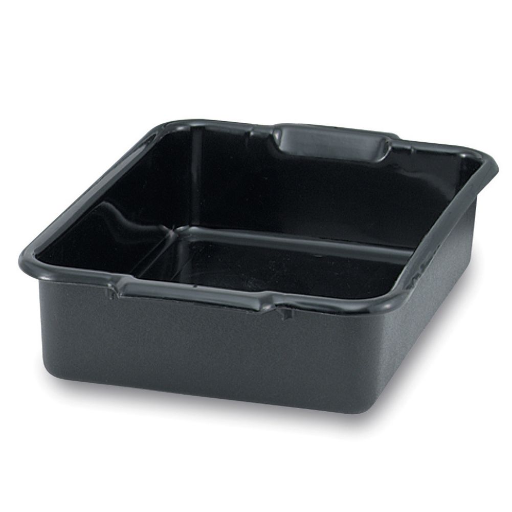 Vollrath® 52660 Black 20 x 15 x 7 Single Compartment Dish Box