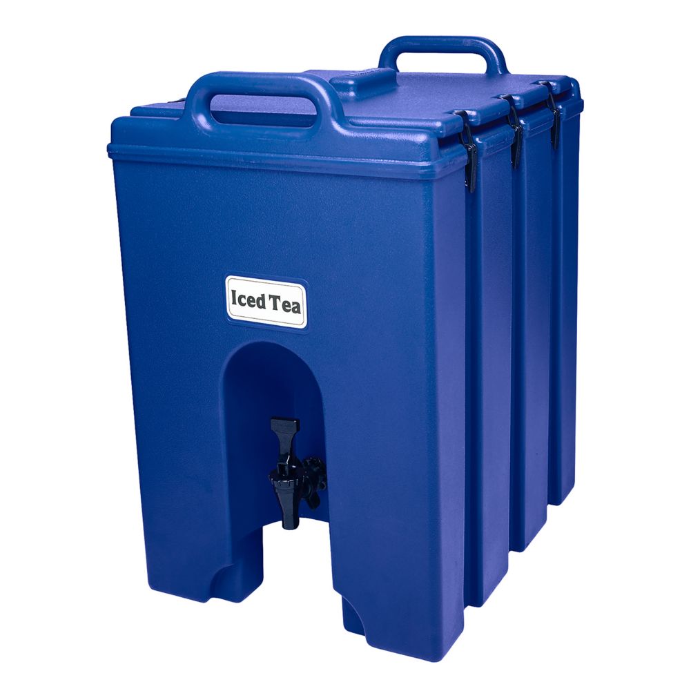 Cambro 1000LCD186 Camtainer Blue 11.75 Gal. Insulated Beverage Server