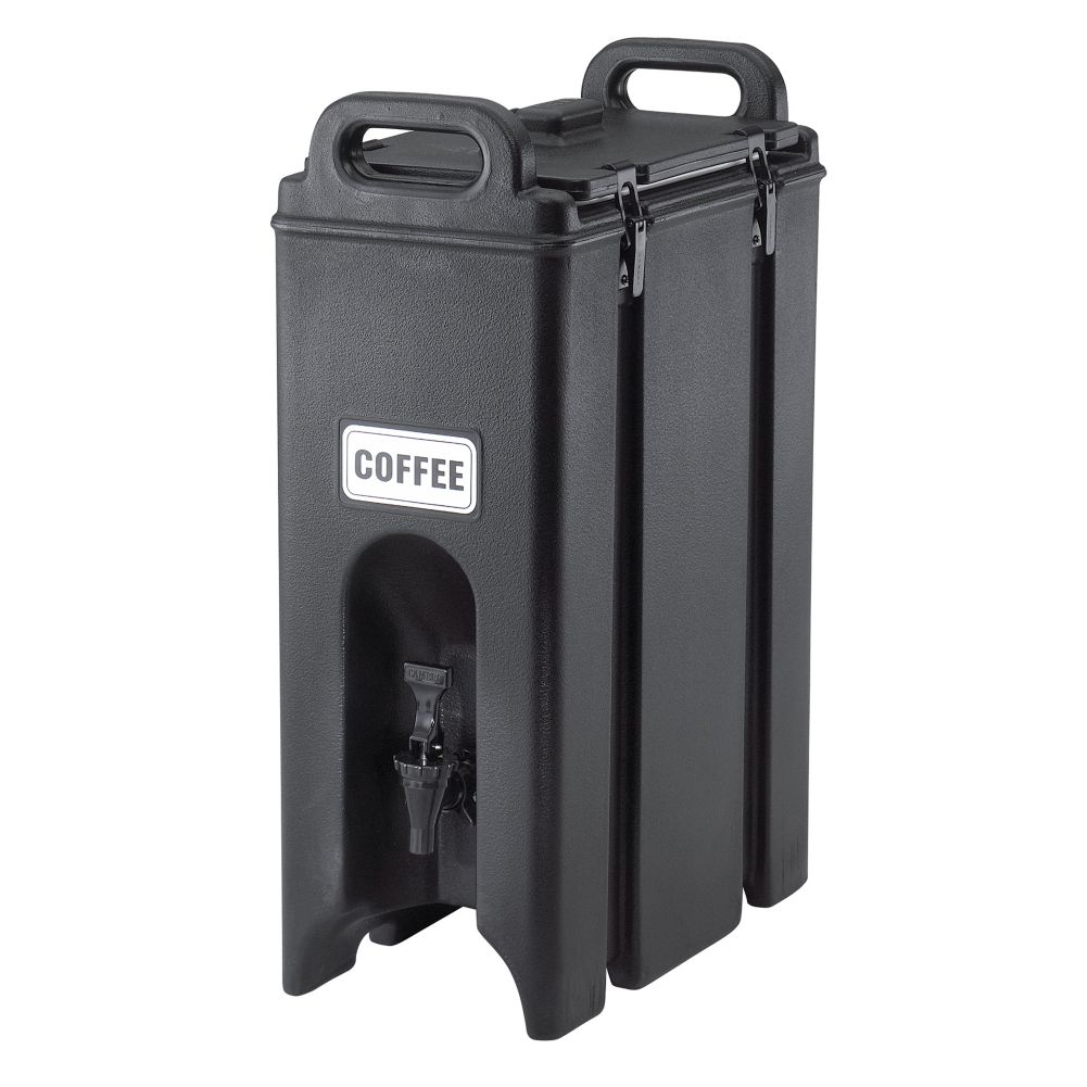 Cambro 500LCD110 Camtainer Black 4.75 Gal. Insulated Beverage Server