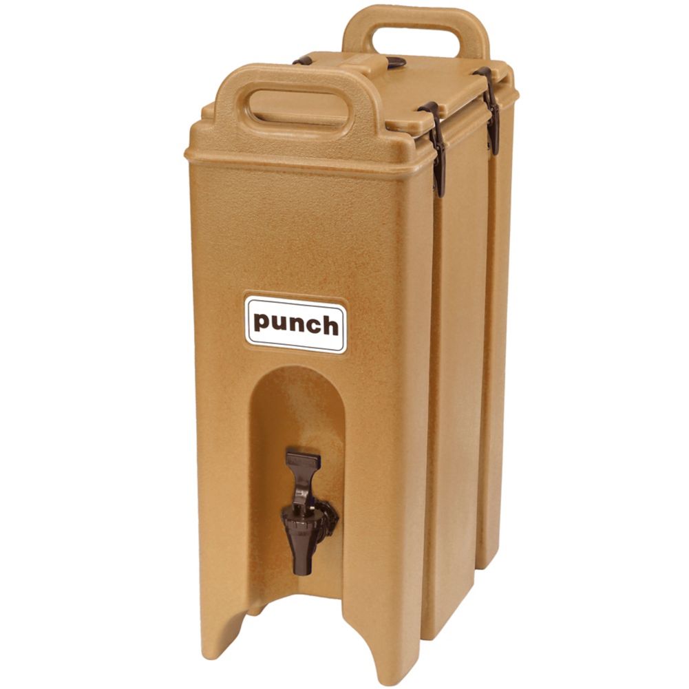 Cambro 500LCD157 Camtainer Beige 4.75 Gal. Insulated Beverage Server