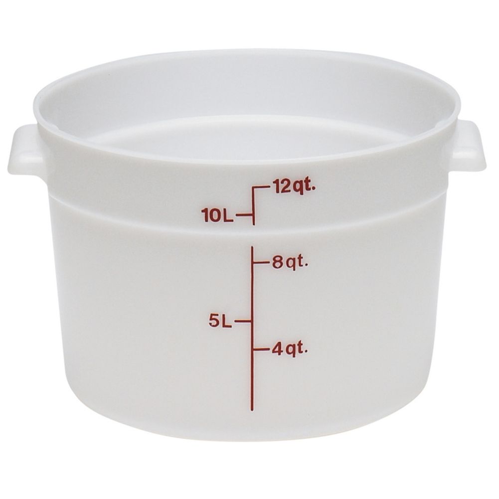Cambro RFS12148 White Poly Round 12 Qt Container