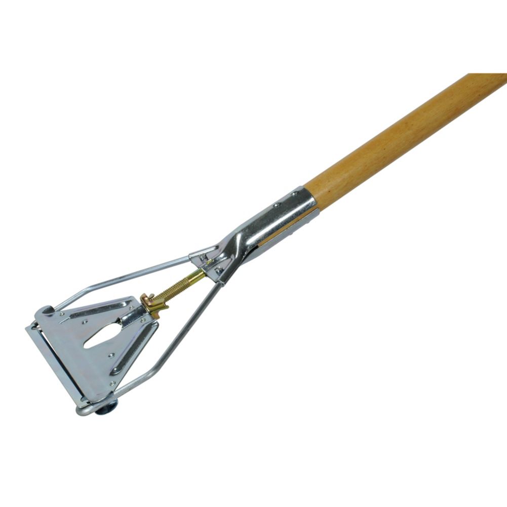 Rubbermaid FGH516000000 Wood Easy-Change Mop Handle w/ Steel Head