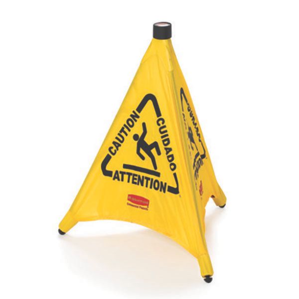Rubbermaid FG9S0000 Multilingual Caution Pop-Up Safety Cone