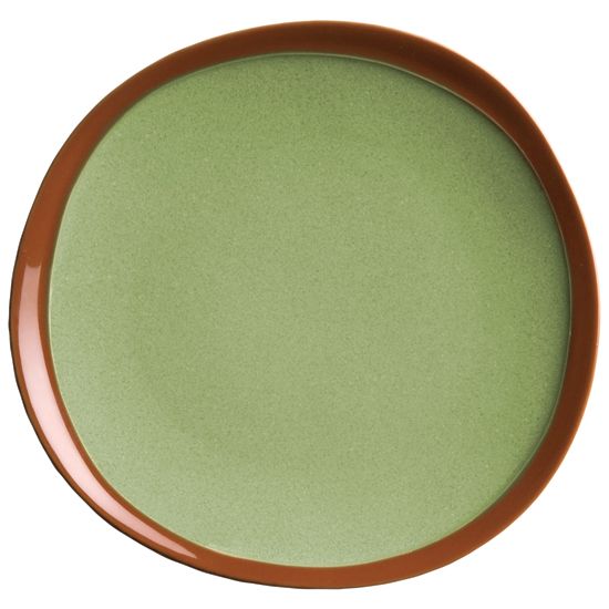 Syracuse China 922224351 Terracotta 9" Fern Green Plate - 12 / CS