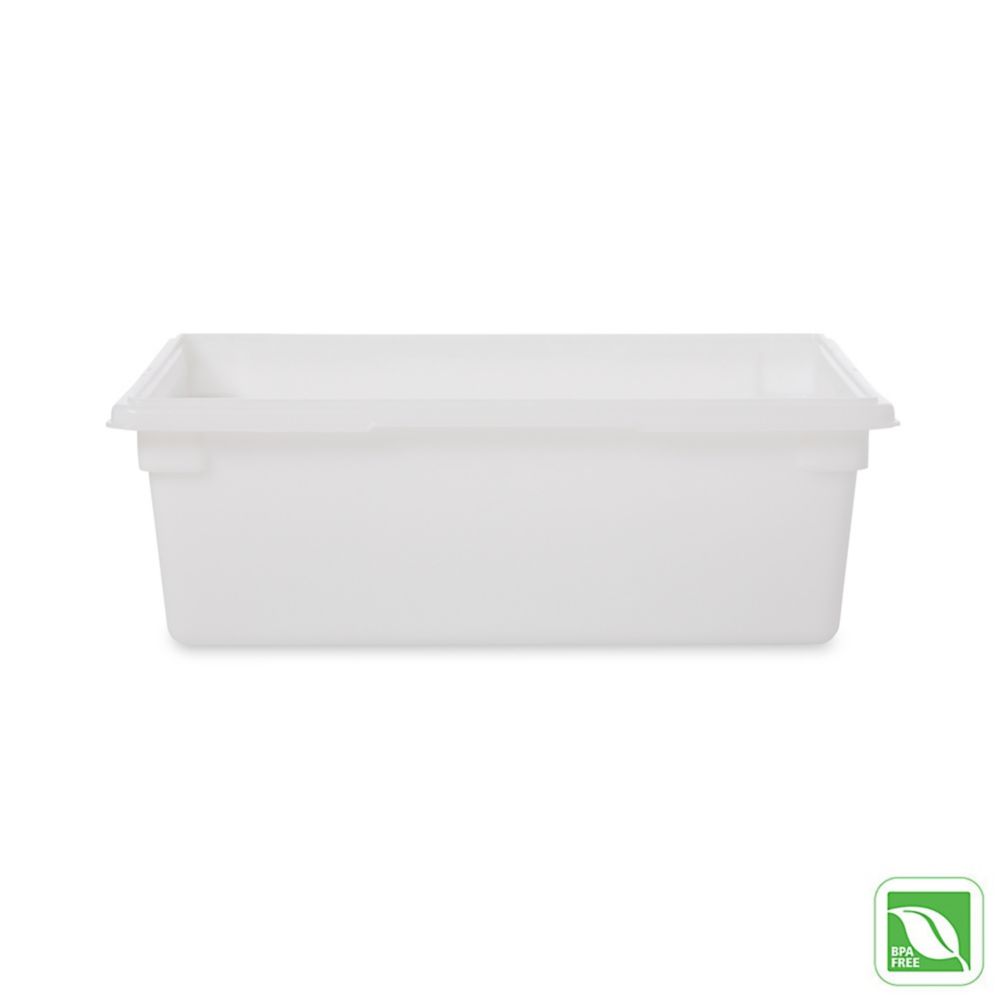 Rubbermaid FG350000 White 12.5 Gallon Food / Tote Box