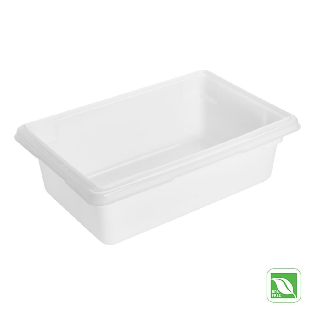 Rubbermaid FG350900 White 3.5 Gallon Food / Tote Box