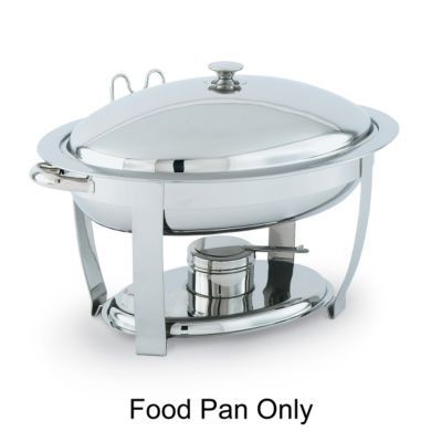 Vollrath® 46504 Orion® Oval 6 Quart Chafer S/S Food Pan
