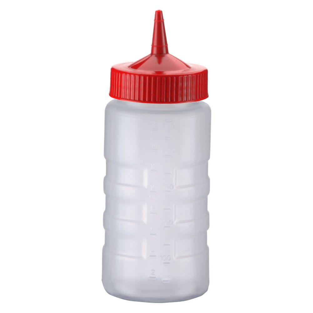 Traex 4916-1302 Wide Mouth 16 Ounce Bottle with Red Cap