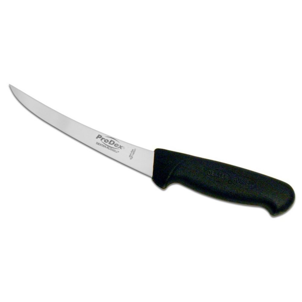 Dexter Russell PDM131F-6 Red 6" Flexible Curved Boning Knife