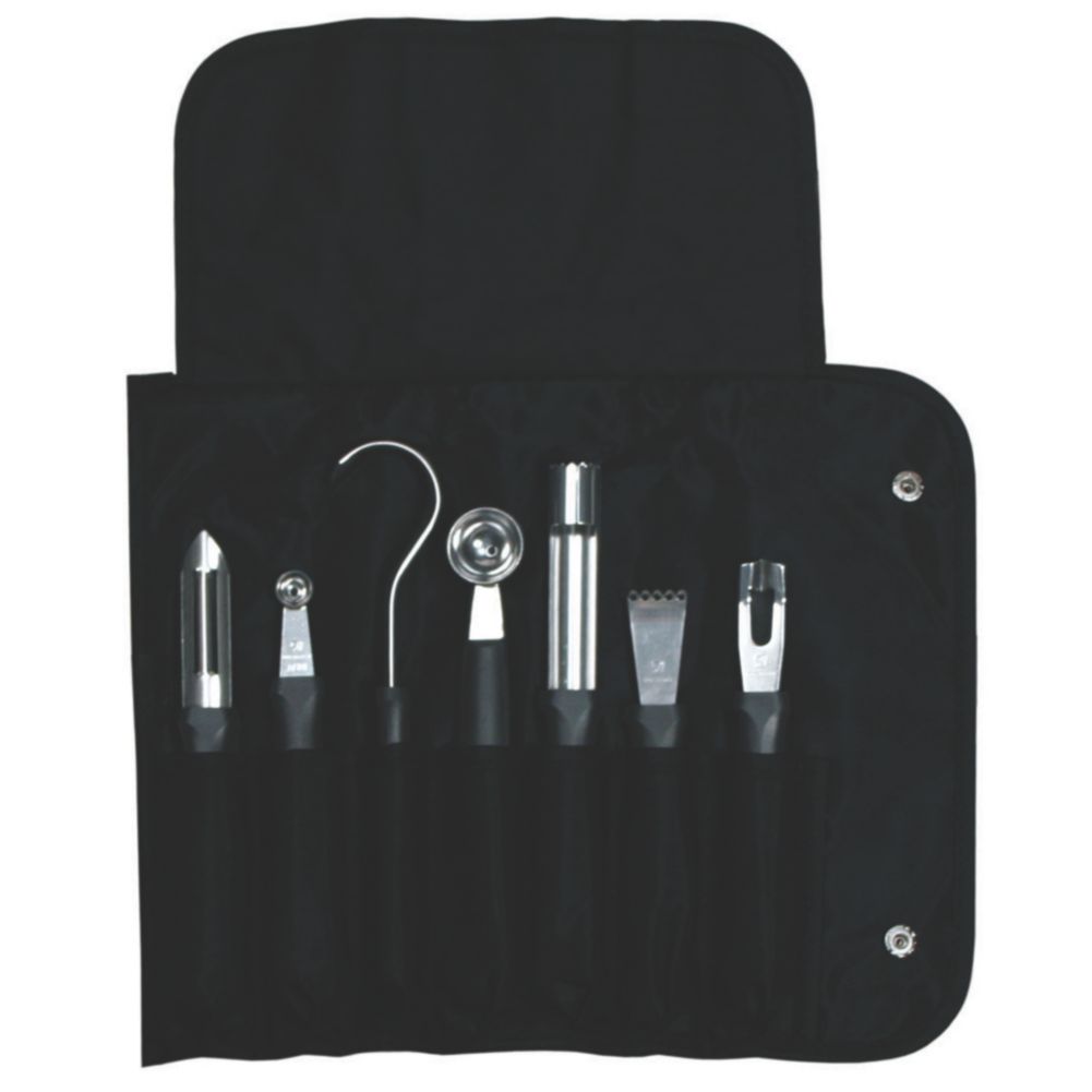 Dexter Russell 7 Piece Garnishing Tool Set w Bag