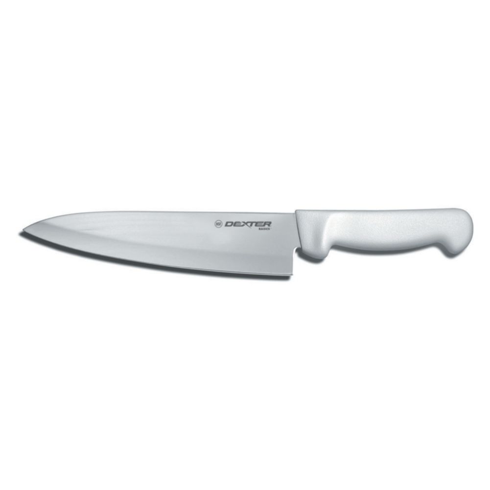 This Basics® Cooks Knife comes with a high carbon, stain free blade