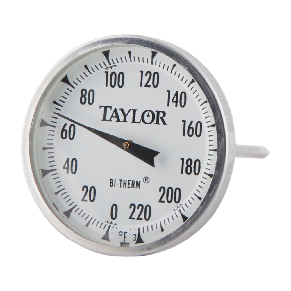 Taylor Precision 61054J S/S 0200°F Meat Thermometer w/ 4 In. Stem