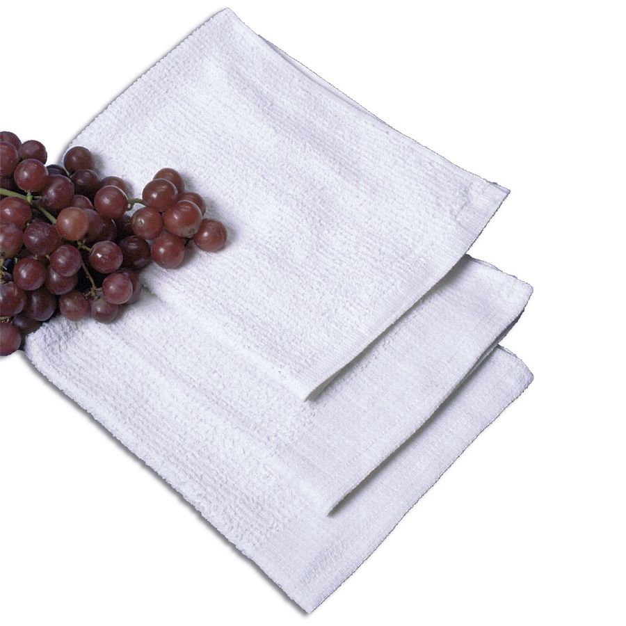 Ritz® BMR White 16" x 19" Terry Bar Mop Towel - Dozen