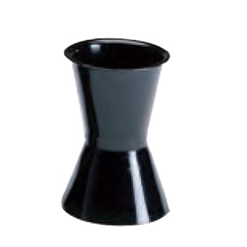 FMS 100 Black 10" Flower Vase With Base - 6 / CS
