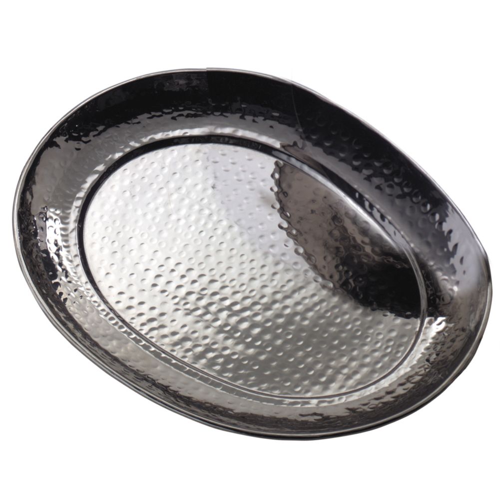 American Metalcraft HMOST1520 Oval Hammered S/S 15-1/2 x 20" Tray