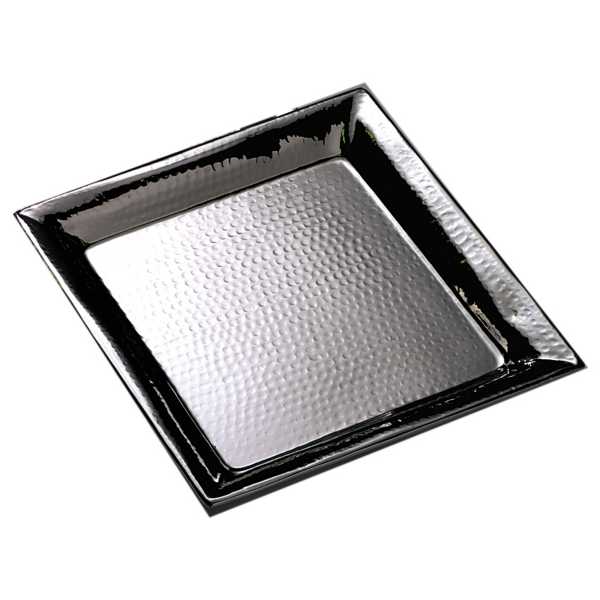 American Metalcraft HMSQ16 16 Inch Square Hammered S/S Tray
