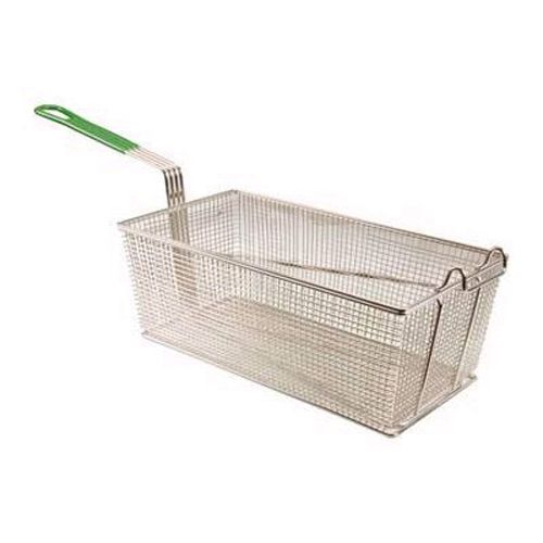 Prince Castle 79-P Nickel Plated 16" Fry Basket with Plastisol Handle