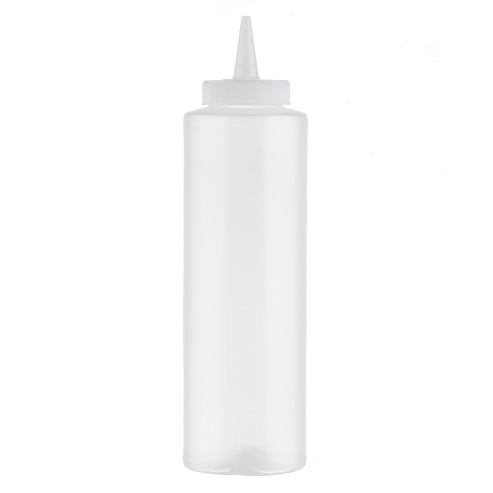TableCraft 112C 12 Oz Standard Cone Tip Natural Squeeze Dispenser