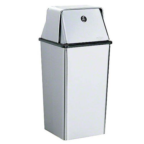 Bobrick B-2250 Stainless 13 Gallon Floor Standing Waste Receptacle