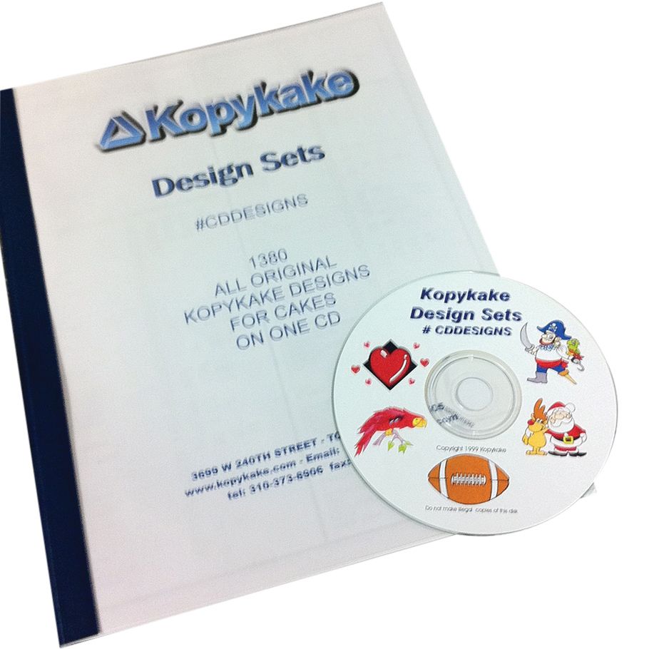 Kopykake CDDESIGNS Cake Design CD with 1380 Designs | Wasserstrom