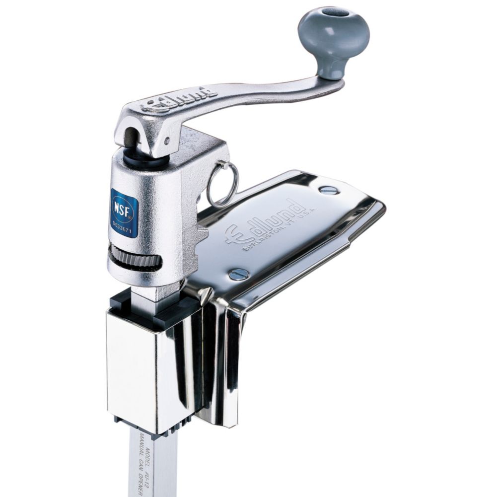 Edlund U-12L Quick Change Manual Can Opener w/ Long Bar and Steel Base