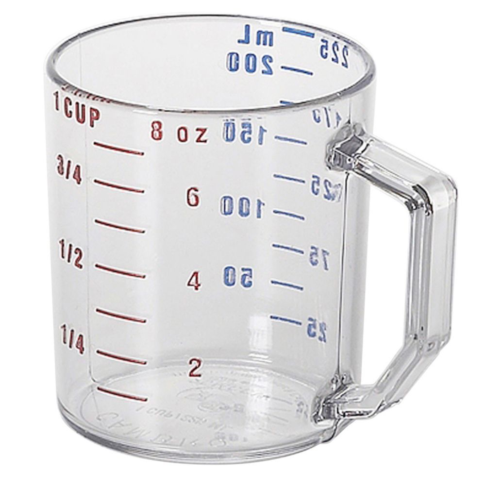Cambro 25MCCW135 Camwear Clear 1 Cup Dry Measuring Cup