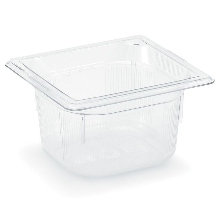 Vollrath 8066410 Clear 1/6 Size x 6" D Low Temp Food Pan