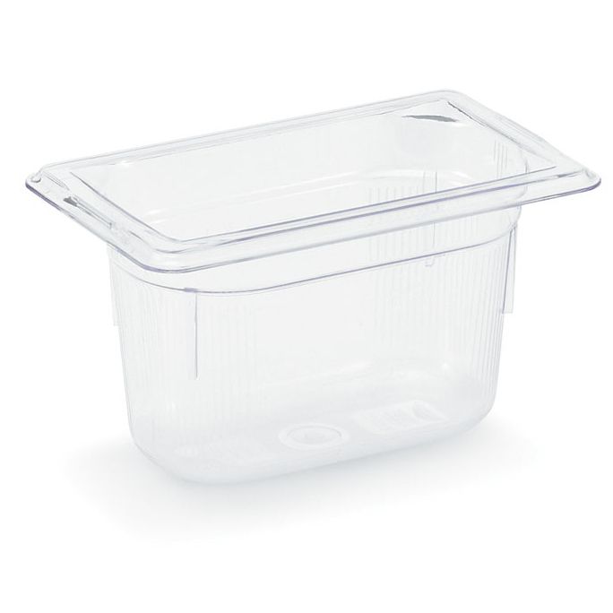 Vollrath 8092410 Clear 1/9 Size x 2.5" D Low Temp Food Pan