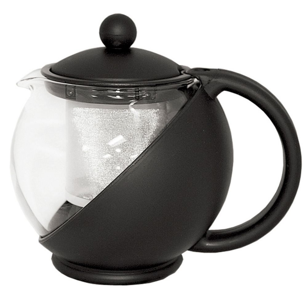 Service Ideas TB600CC Glass Lined Tea Ball with Removable Basket