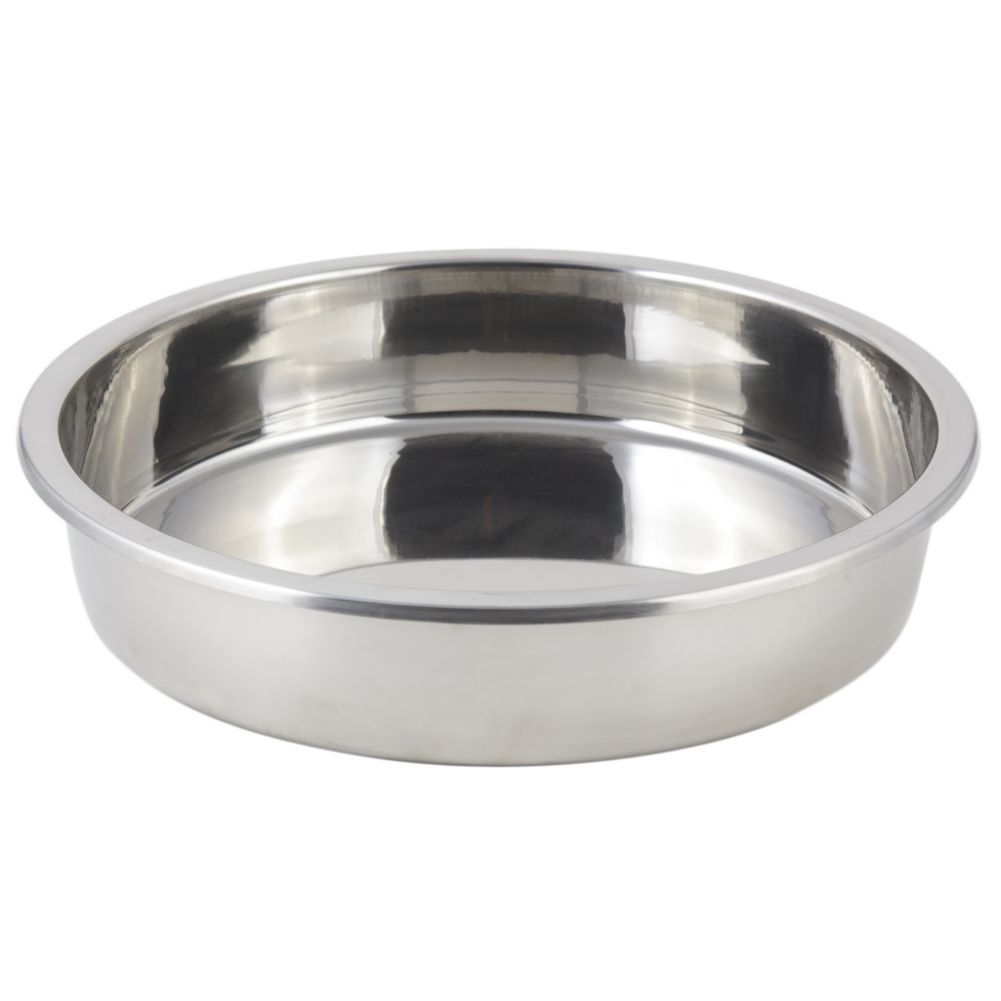 Bon Chef 12001 Round Stainless 2 Gallon Food Pan for Elite Chafers