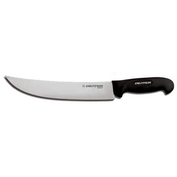 Dexter Russell SG132-10B-PCP SofGrip Black 10 Inch Cimeter Steak Knife