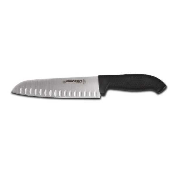 Dexter Russell SG1449GEBCP SofGrip 9 Inch Duo-Edge Santoku Cooks Knife