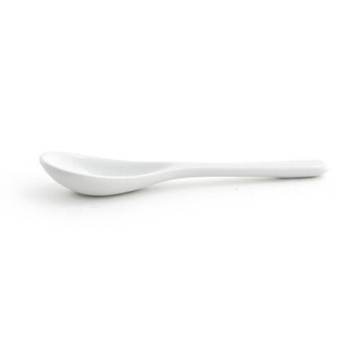 FOH FSP006WHP24 Porcelain 4" Condiment Spoon - 24 / CS