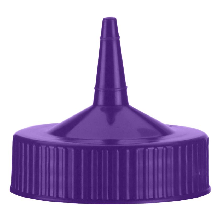 Traex 4913-54 Purple Single Spout Wide Mouth Replacement Cap - Dozen