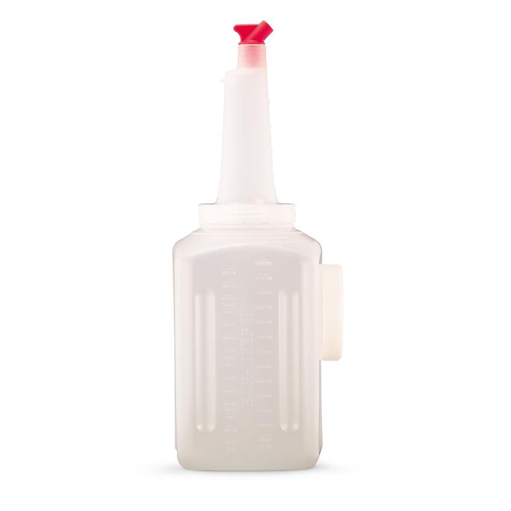 Traex® 3628 1 Gallon Bar Keep II Bottles Pack with Colored Spouts
